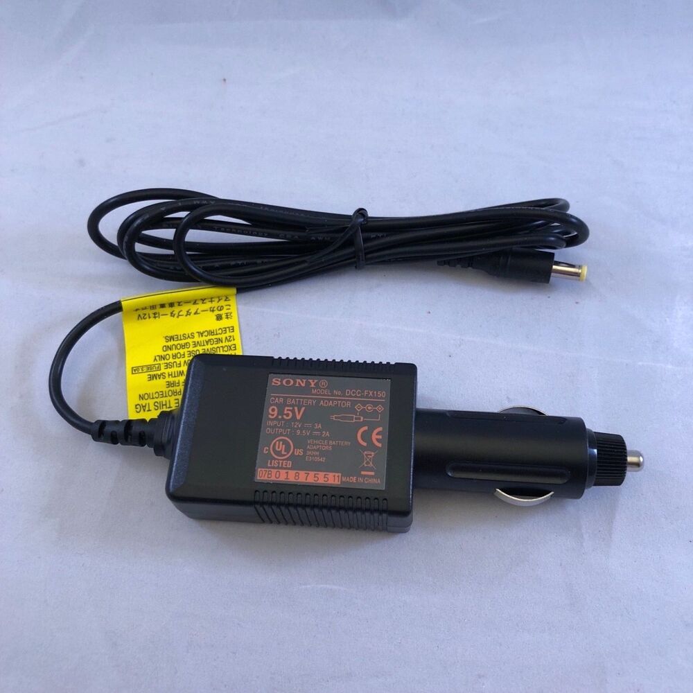 Sony DCC-FX150 9.5V Car Power Supply Adapter Battery Adaptor